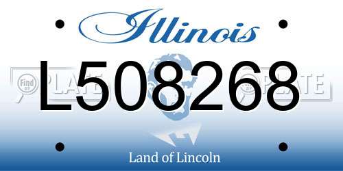 L508268 Illinois License Plate