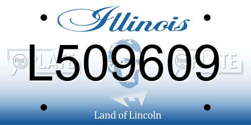 L509609 Illinois License Plate