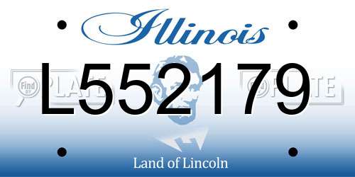 L552179 Illinois License Plate