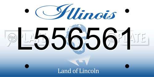 L556561 Illinois License Plate