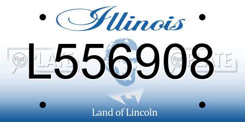 L556908 Illinois License Plate
