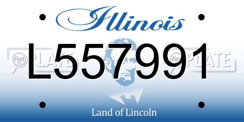 L557991 Illinois License Plate