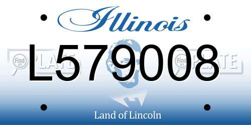 L579008 Illinois License Plate