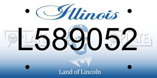 L589052 Illinois License Plate