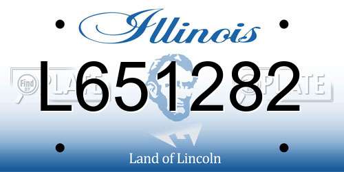 L651282 Illinois License Plate
