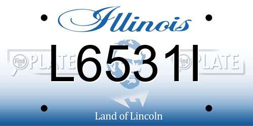 L6531I Illinois License Plate