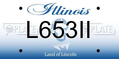 L653II Illinois License Plate