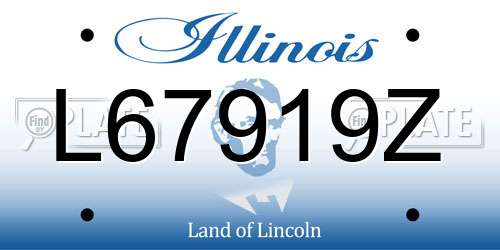 L67919Z Illinois License Plate