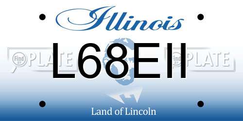 L68EII Illinois License Plate