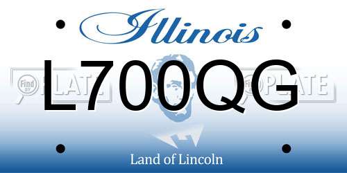 L700QG Illinois License Plate