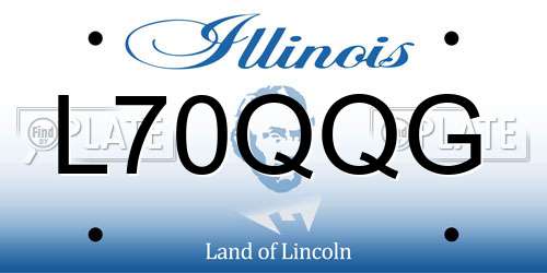 L70QQG Illinois License Plate