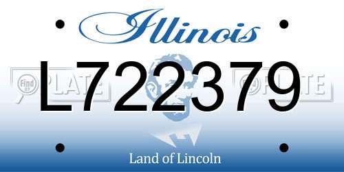 L722379 Illinois License Plate