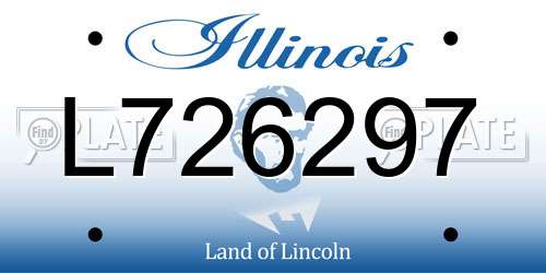 L726297 Illinois License Plate