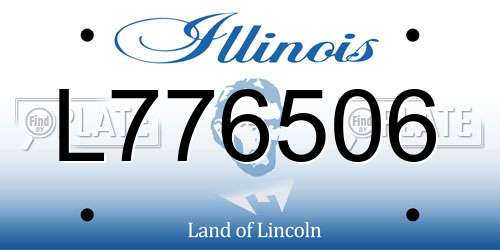 L776506 Illinois License Plate