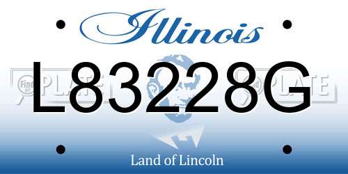 L83228G Illinois License Plate
