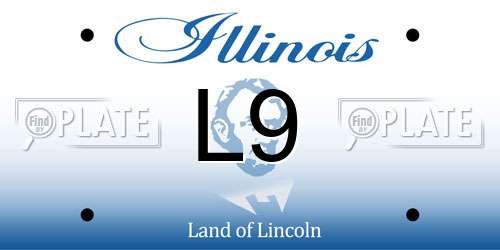 L9 Illinois License Plate