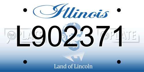 L902371 Illinois License Plate