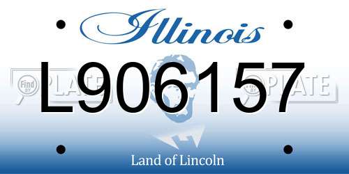 L906157 Illinois License Plate