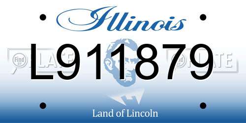 L911879 Illinois License Plate