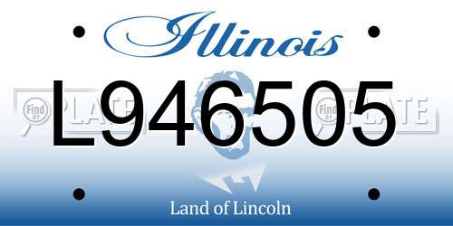 L946505 Illinois License Plate