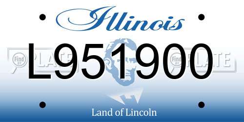 L951900 Illinois License Plate