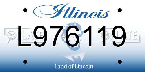 L976119 Illinois License Plate