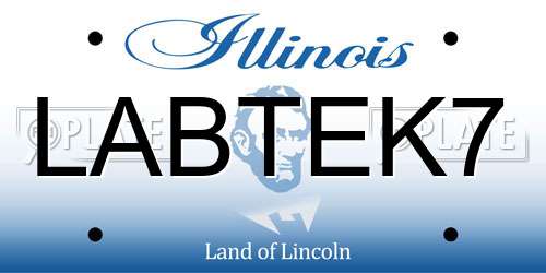 LABTEK7 Illinois License Plate
