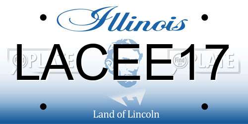 LACEE17 Illinois License Plate