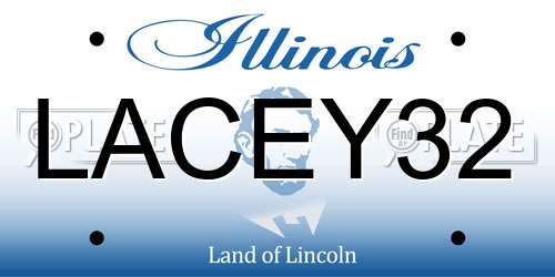 LACEY32 Illinois License Plate