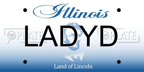 LADYD Illinois License Plate