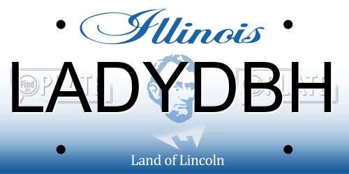LADYDBH Illinois License Plate