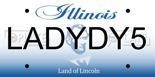 LADYDY5 Illinois License Plate