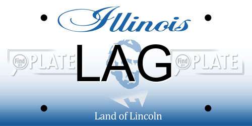 LAG Illinois License Plate