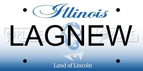LAGNEW Illinois License Plate