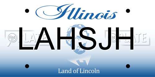 LAHSJH Illinois License Plate