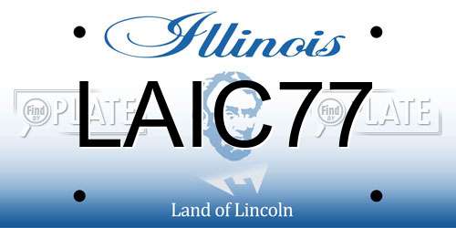 LAIC77 Illinois License Plate