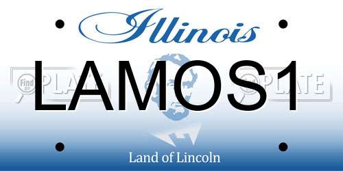 LAMOS1 Illinois License Plate