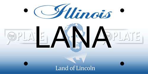 LANA Illinois License Plate