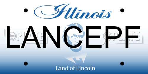 LANCEPF Illinois License Plate