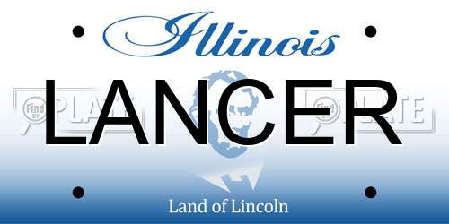 LANCER Illinois License Plate