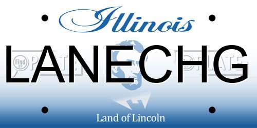 LANECHG Illinois License Plate