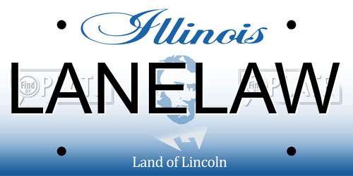 LANELAW Illinois License Plate