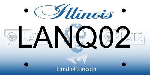 LANQ02 Illinois License Plate