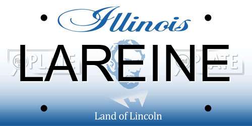 LAREINE Illinois License Plate