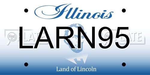 LARN95 Illinois License Plate