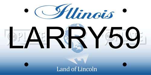 LARRY59 Illinois License Plate