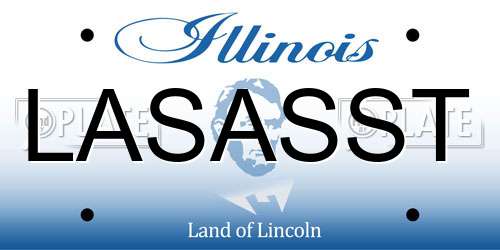LASASST Illinois License Plate