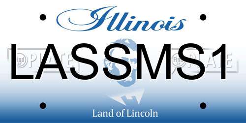LASSMS1 Illinois License Plate