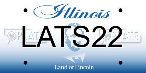 LATS22 Illinois License Plate