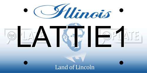 LATTIE1 Illinois License Plate